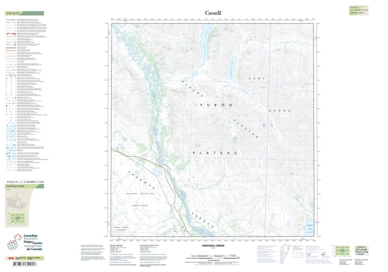 115G11 - NUNTAEA CREEK - Topographic Map