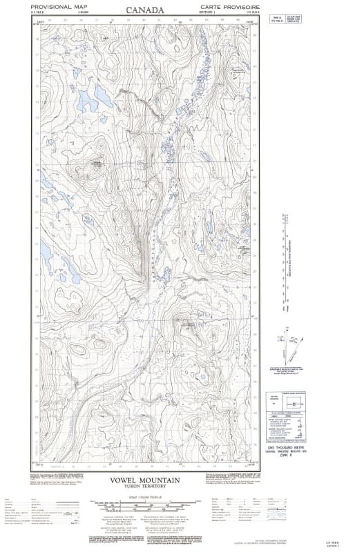 115H08E - MOUNT VOWLES - Topographic Map