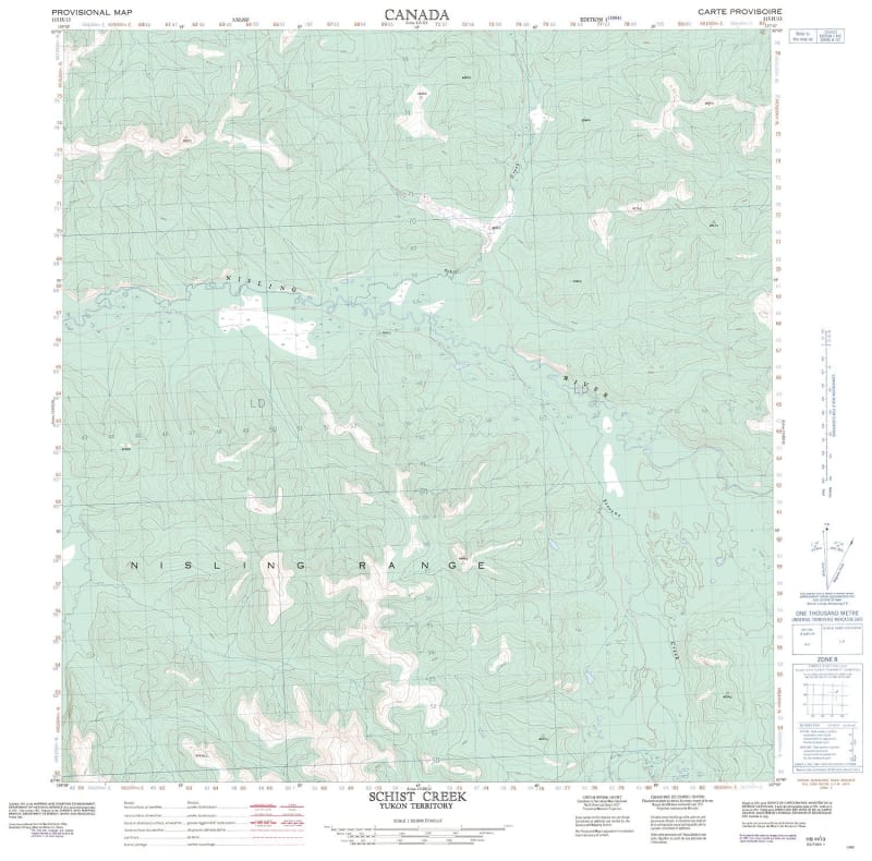 115H13 - SCHIST CREEK - Topographic Map