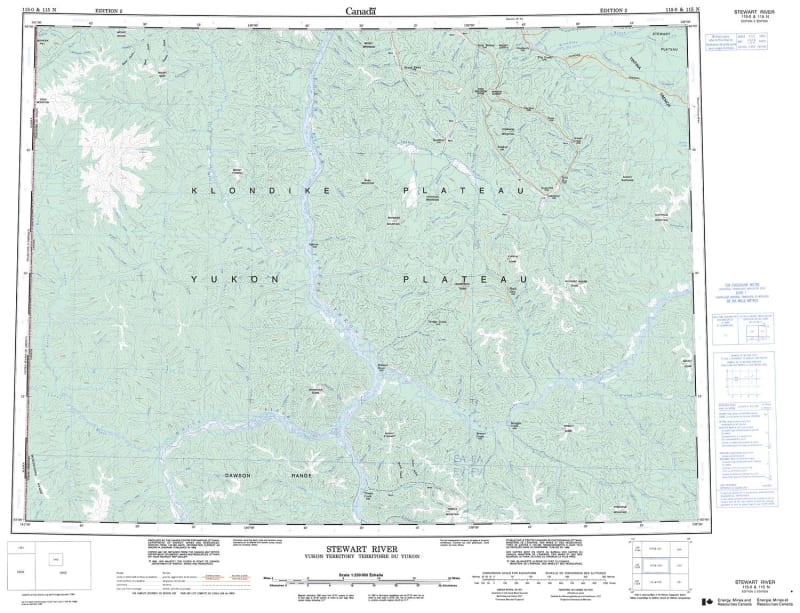 115O - STEWART RIVER - Topographic Map