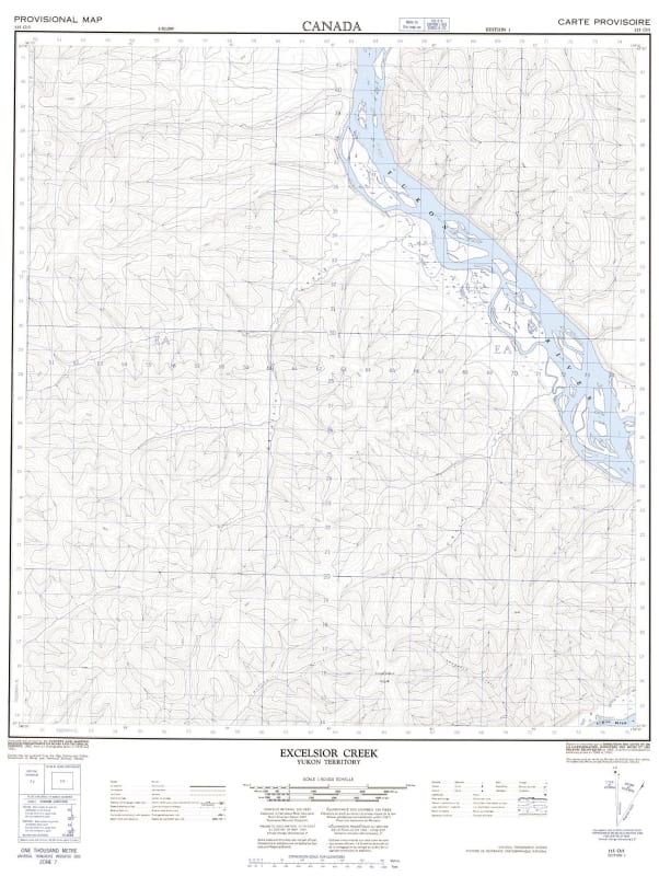 115O05 - EXCELSIOR CREEK - Topographic Map