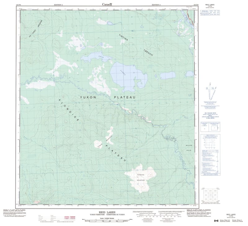 115P06 - REID LAKES - Topographic Map