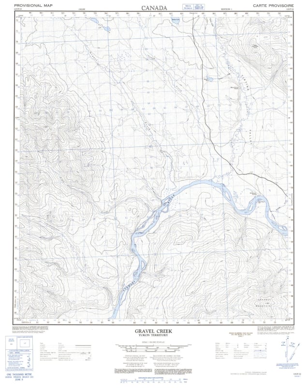 115P12 - GRAVEL CREEK - Topographic Map