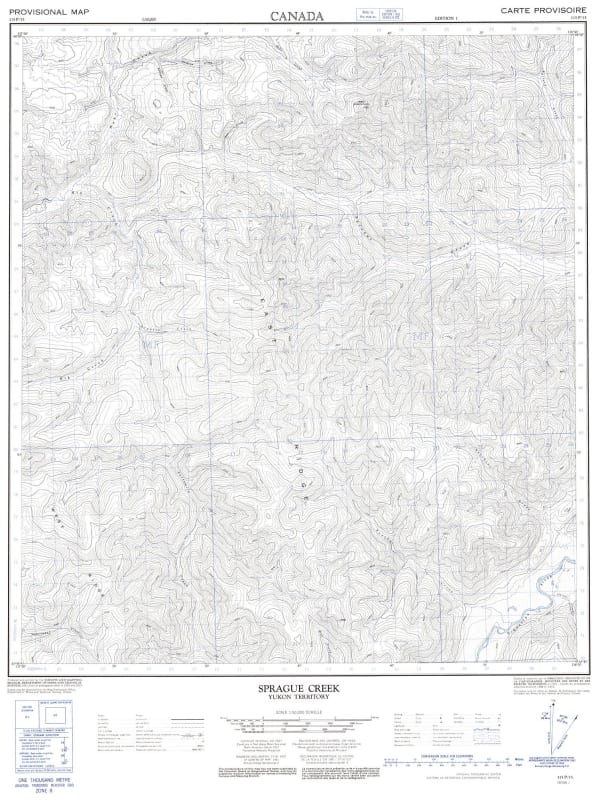 115P15 - SPRAGUE CREEK - Topographic Map