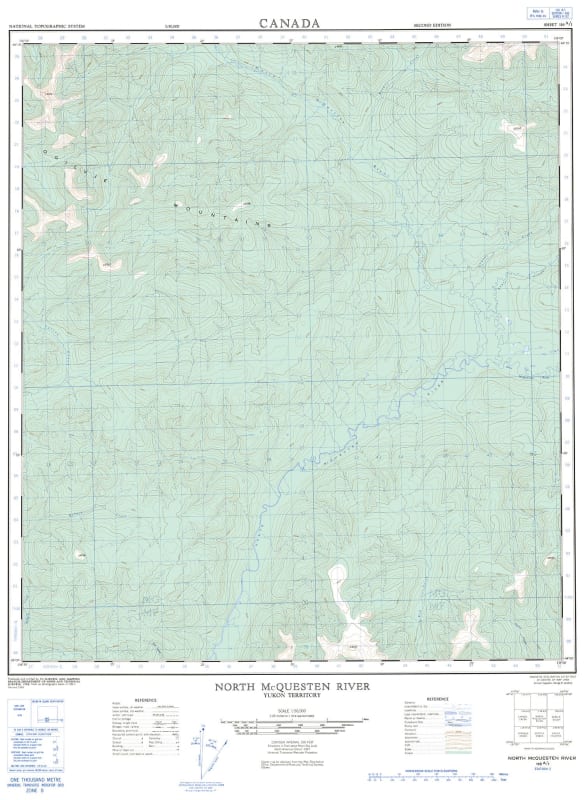 116A01 - NORTH MCQUESTEN RIVER - Topographic Map