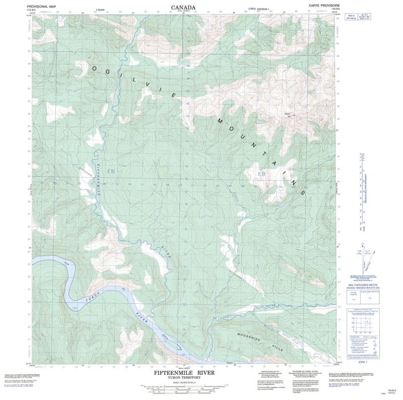 116B05 - FIFTEENMILE RIVER - Topographic Map