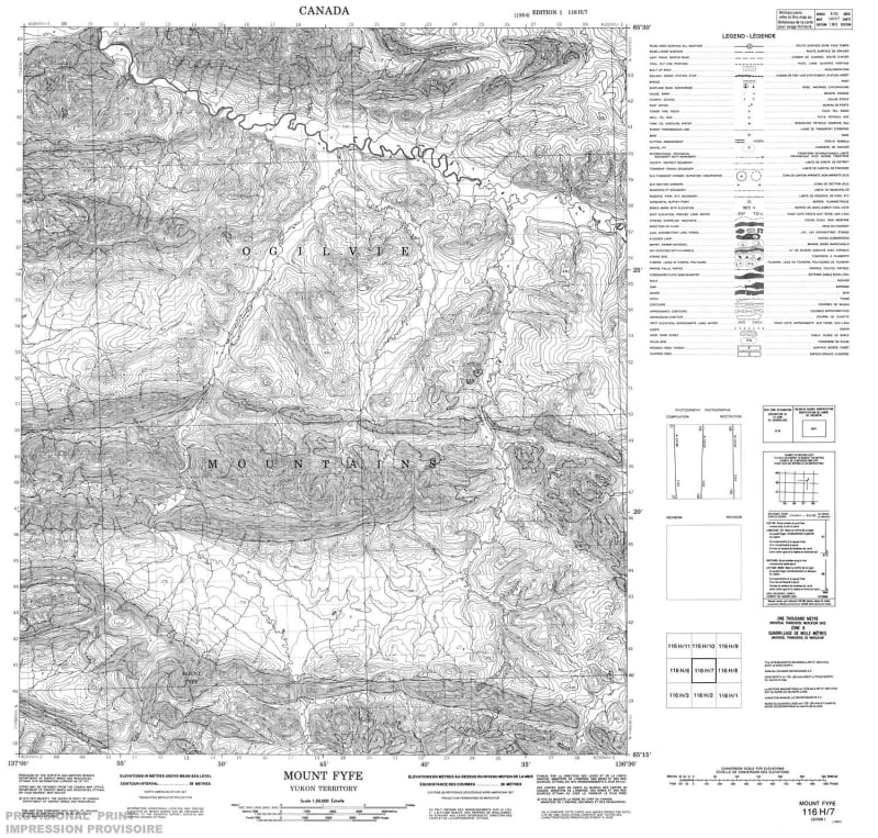 116H07 - MOUNT FYFE - Topographic Map