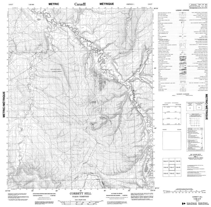 116I07 - CORBETT HILL - Topographic Map