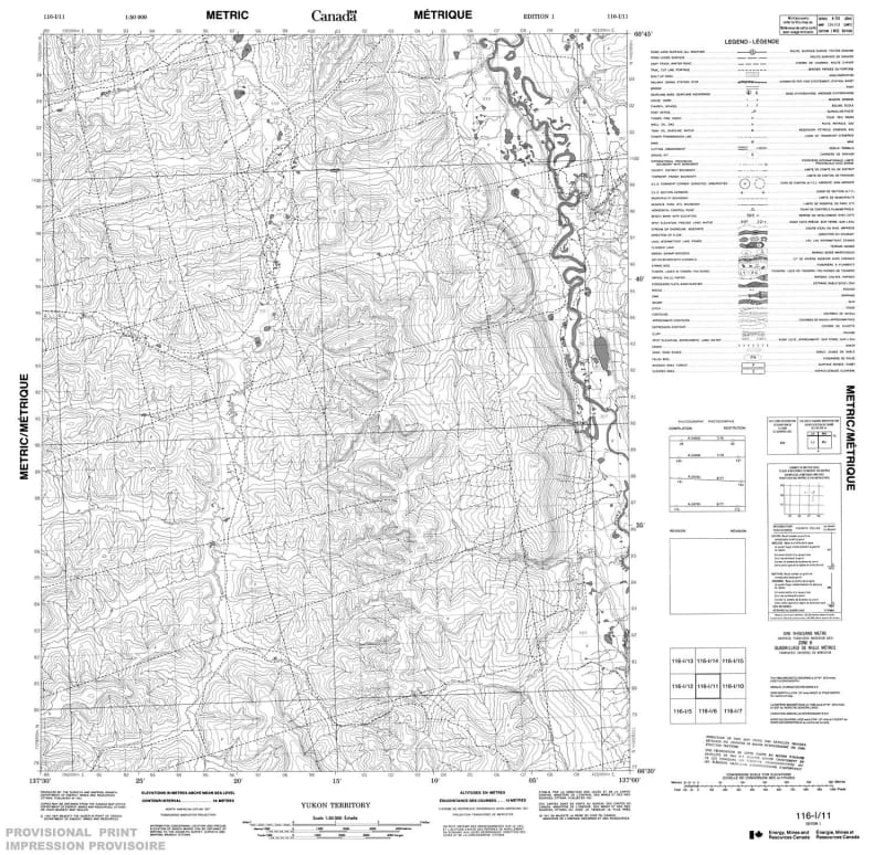 116I11 - NO TITLE - Topographic Map