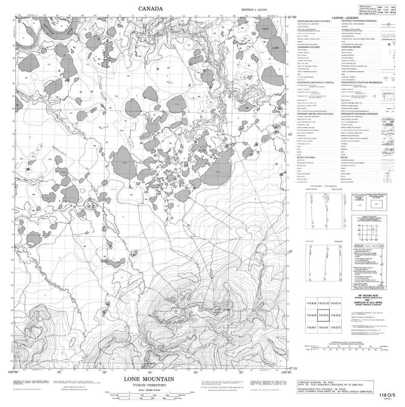 116O05 - LONE MOUNTAIN - Topographic Map