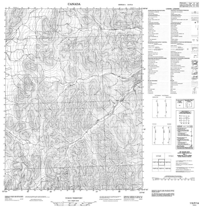 116P14 - MOUNT MCGUIRE - Topographic Map