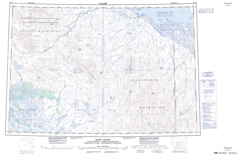 117A - BLOW RIVER - Topographic Map