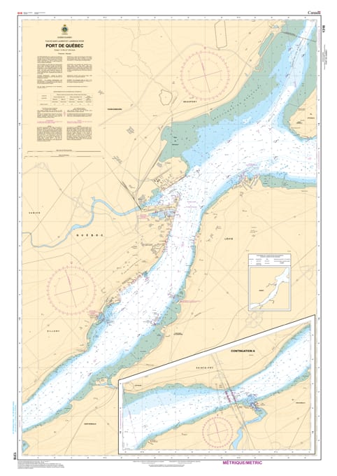 Navigate the Port of Québec safely with CHS Chart 1316. Official 1:15,000 scale data for the St. Lawrence River, featuring precise depths, navigational aids, and harbor configurations. Essential for 2026 maritime safety. Navigate the Port of Québec safely with CHS Chart 1316. Official 1:15,000 scale data for the St. Lawrence River, featuring precise depths, navigational aids, and harbor configurations. Essential for 2026 maritime safety.
