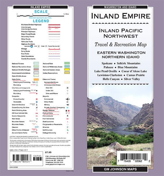 Road map of Eastern Washington and Northern Idaho Inland Empire region showing Pullman, Moscow, and Lewiston. Road map of Eastern Washington and Northern Idaho Inland Empire region showing Pullman, Moscow, and Lewiston.