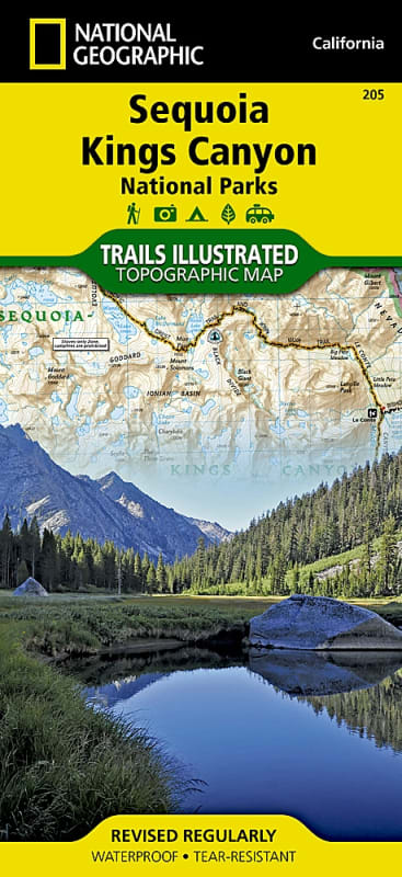 205 Sequoia Kings Canyon National Parks National Geographic Trails Illustrated