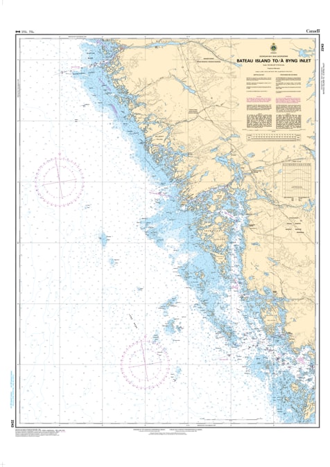 2243 Bateau Island to Byng Inlet nautical chart by Canadian Hydrographic Service 2243 Bateau Island to Byng Inlet nautical chart by Canadian Hydrographic Service