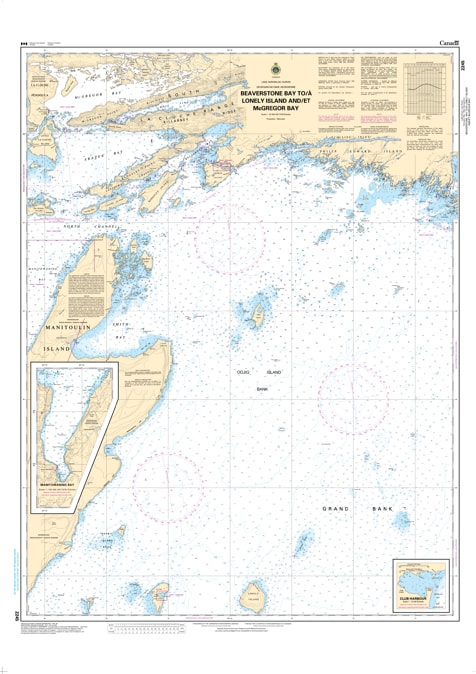 2245 Beaverstone Bay to Lonely Island & McGregor Bay nautical chart by Canadian Hydrographic Service 2245 Beaverstone Bay to Lonely Island & McGregor Bay nautical chart by Canadian Hydrographic Service