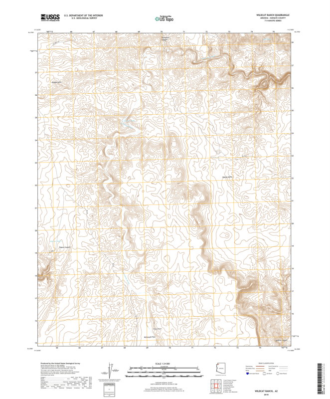 Wildcat Ranch Arizona - 24k Topo Map