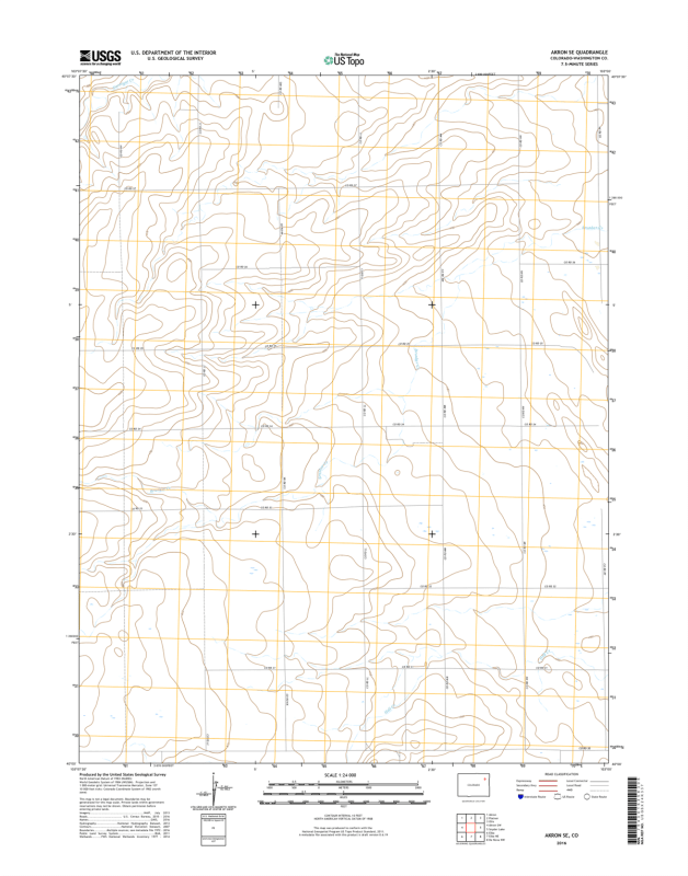 Akron SE Colorado - 24k Topo Map