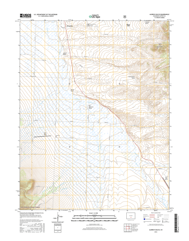 Aldrich Gulch Colorado - 24k Topo Map