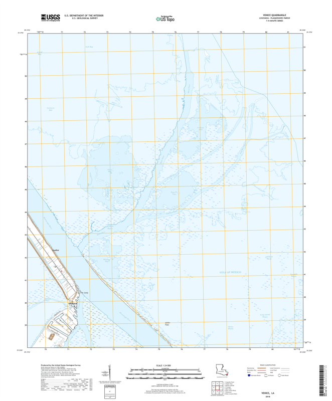 Venice Louisiana - 24k Topo Map