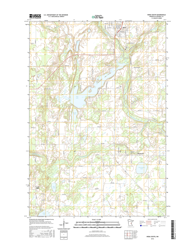 Mora South Minnesota - 24k Topo Map