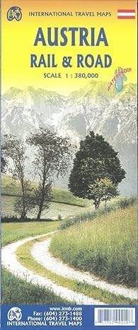 Highly detailed Austria travel map highlighting mountainous terrain. Reverse features a detailed Salzburg city map with local German terms (Flughafen, Deutschland). Includes Liechtenstein inset, roads (motorways/secondary), POIs (castles, museums), and ho
