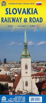 Slovakia & Bratislava Road Map.  This map includes top attractions, such as the towns of Kosice, Banska Stiavnica, and Sturovo, as well as the karst underground caves of Demanova and the fairy tale castle of Bojnice.