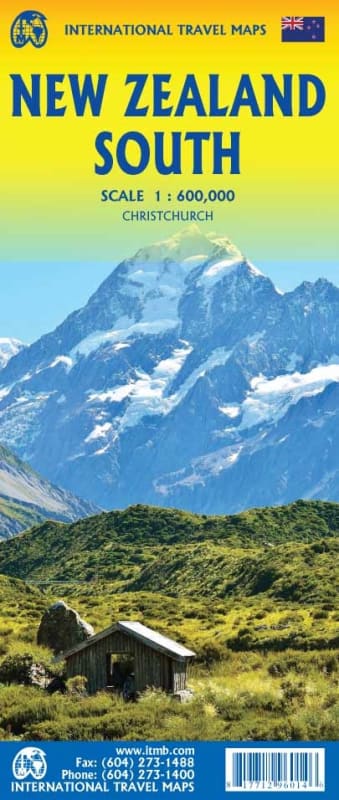 The essential ITMB road map for New Zealand's South Island. Covers Dunedin, Milford Sound, Mount Cook, Christchurch, and Nelson. Includes tourist sites & road classifications.
