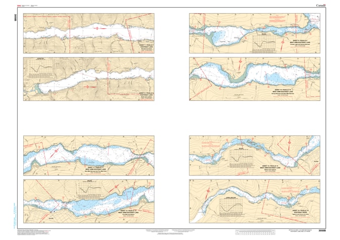 Navigate Kootenay Lake and River safely with CHS Chart 3050. Official 2026 2-sheet set featuring depth data, West Arm details, and hazard markers for the BC Interior. Navigate Kootenay Lake and River safely with CHS Chart 3050. Official 2026 2-sheet set featuring depth data, West Arm details, and hazard markers for the BC Interior.