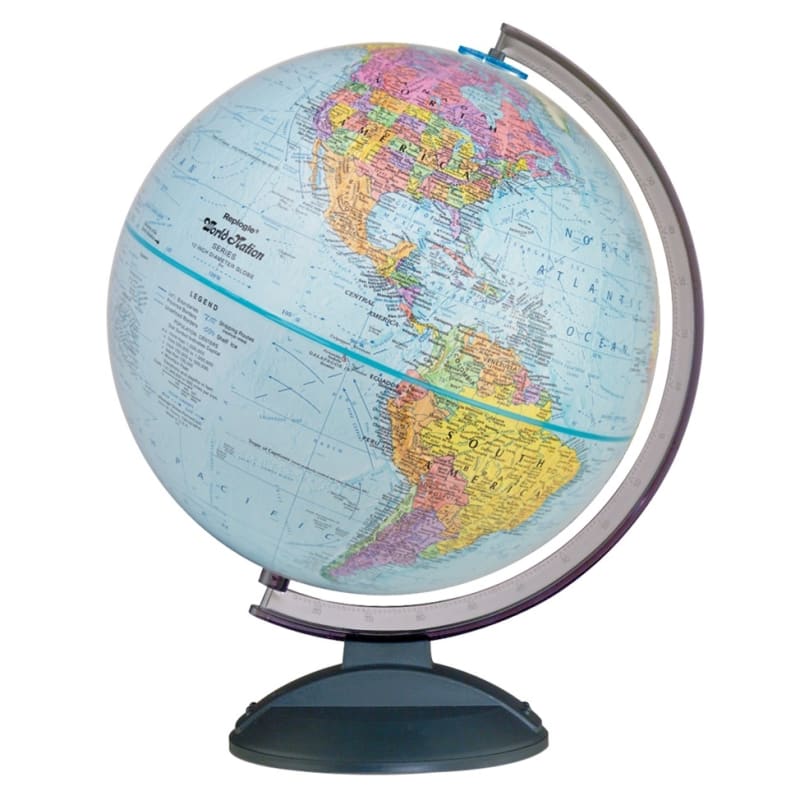 DÃ©couvrez le globe Traveler de Replogle en franÃ§ais. Un globe de 30 cm de diamÃ¨tre avec relief tactile, ocÃ©ans bleus et base robuste. Parfait pour les Ã©lÃ¨ves et Ã©tudiants.