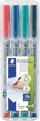 Lumocolor Non Permanent Markers by Staedtler - Fine.