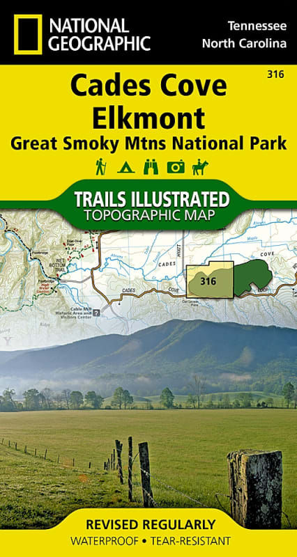 316 Cades Cove Elkmont Great Smoky Mountains National Park National Geographic Trails Illustrated