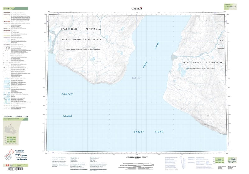 340B12 - CONFEDERATION POINT - Topographic Map
