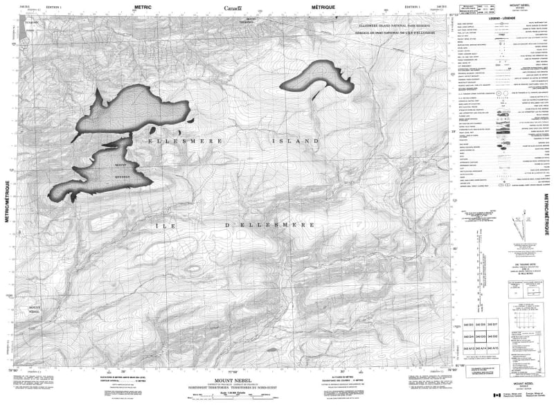 340D03 - MOUNT NEBEL - Topographic Map