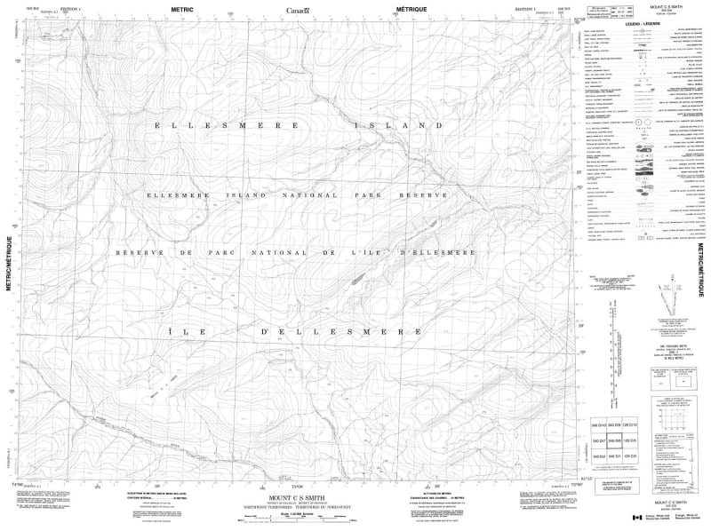 340D08 - MOUNT C.S. SMITH - Topographic Map
