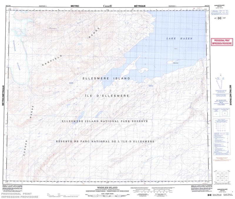 340D09 - WHISLER ISLAND - Topographic Map
