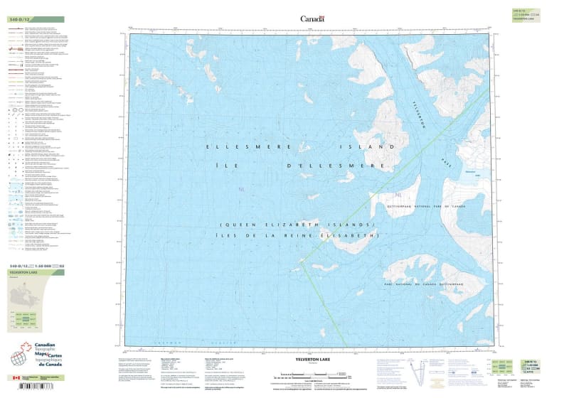 340D12 - YELVERTON LAKE - Topographic Map