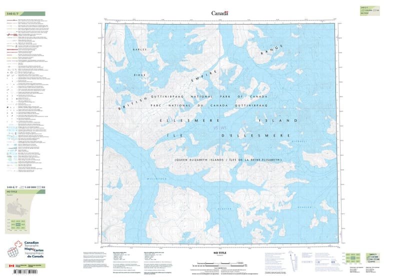 340E07 - HARLEY RIDGE - Topographic Map