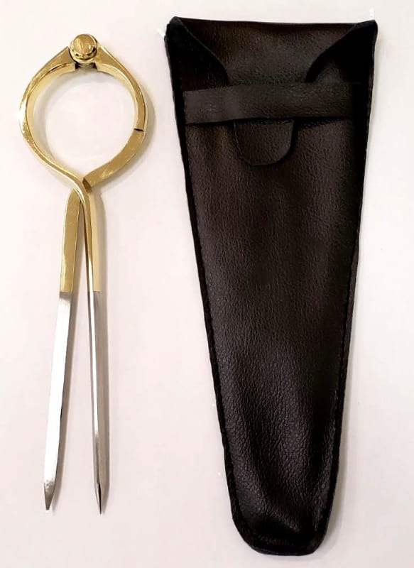 Map Dividers Rounded - Brass 8 Inches. These beautiful large metal dividers are heavy duty and has a protective cover on the end to keep the points protected. Perfect for scaling on all types of maps including topographic, hiking, nautical and aeronautica