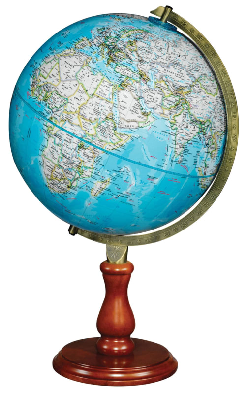 Bring a classic touch to your workspace with the National Geographic Hudson 12-inch World Globe. This dynamic desktop accessory combines timeless styling with the most up to date cartography from National Geographic, making it a perfect blend of tradition Bring a classic touch to your workspace with the National Geographic Hudson 12-inch World Globe. This dynamic desktop accessory combines timeless styling with the most up to date cartography from National Geographic, making it a perfect blend of tradition