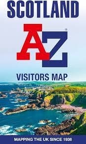 SCOTLAND VISITORS A-Z MAP.  This is a beautiful, full colour map, very easy to read with a detailed index.
