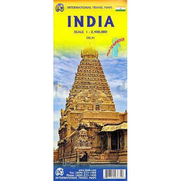 The definitive waterproof, topographical map of India. Features rich coloring, highlighted roads, essential tourist information, and an inset of New Delhi. Navigate India's vast and diverse landscapes with confidence. Ideal for planning train, road, and a The definitive waterproof, topographical map of India. Features rich coloring, highlighted roads, essential tourist information, and an inset of New Delhi. Navigate India's vast and diverse landscapes with confidence. Ideal for planning train, road, and a