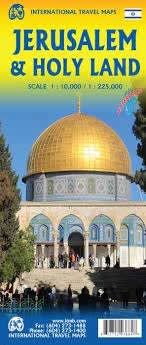 The definitive, waterproof double-sided map for Jerusalem & the Holy Land. Features 1:10,000 city detail (including the Old City) and a 1:225,000 regional road atlas. Essential for pilgrims visiting Bethlehem, Nazareth, and the Sea of Galilee.
