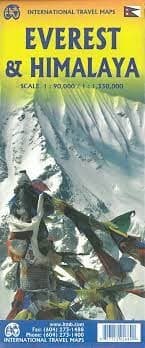 Explore the world's highest peaks with this durable, color-coded map of Everest and the Himalayas. Features detailed glacier names, mountain heights, and an in-depth index. Perfect for trekkers and adventurers. Explore the world's highest peaks with this durable, color-coded map of Everest and the Himalayas. Features detailed glacier names, mountain heights, and an in-depth index. Perfect for trekkers and adventurers.