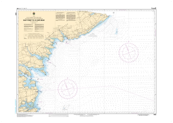 CHS Nautical Chart 4403 East Point to Cape Bear showing Souris Harbour, PEI eastern coast, and 1:75,000 scale depth soundings. CHS Nautical Chart 4403 East Point to Cape Bear showing Souris Harbour, PEI eastern coast, and 1:75,000 scale depth soundings.