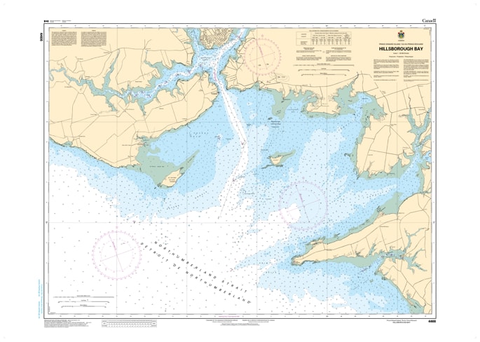 Official CHS Nautical Chart 4466 showing Hillsborough Bay, Point Prim, Governor Island, and the approaches to Charlottetown, PEI. Official CHS Nautical Chart 4466 showing Hillsborough Bay, Point Prim, Governor Island, and the approaches to Charlottetown, PEI.