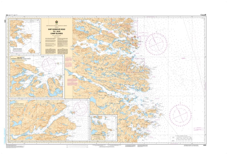 Official Canadian Hydrographic Service CHS Chart 4701 for Ship Harbour Head to Camp Islands featuring coastal depth soundings and navigation aids.