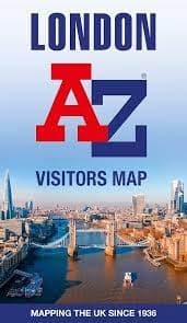 Official Geographers' A-Z London Visitors' Map featuring fold-out central London street mapping, tourist attractions, and a London Underground map. Official Geographers' A-Z London Visitors' Map featuring fold-out central London street mapping, tourist attractions, and a London Underground map.
