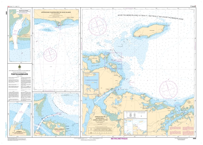 Master the ports of the central Northumberland Strait with CHS Chart 4940. High-detail plans for Summerside, Borden, and Cape Tormentine. Official 2026 depth data for PEI & NB mariners.